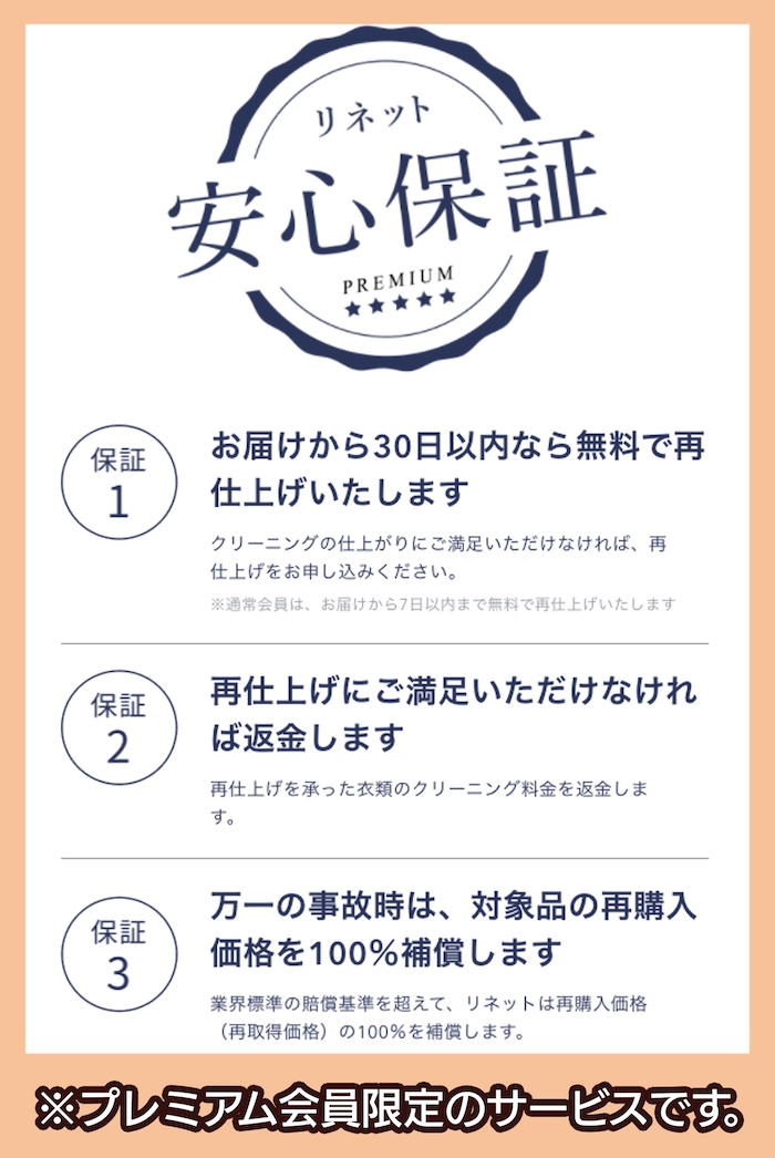 リネットの賠償基準