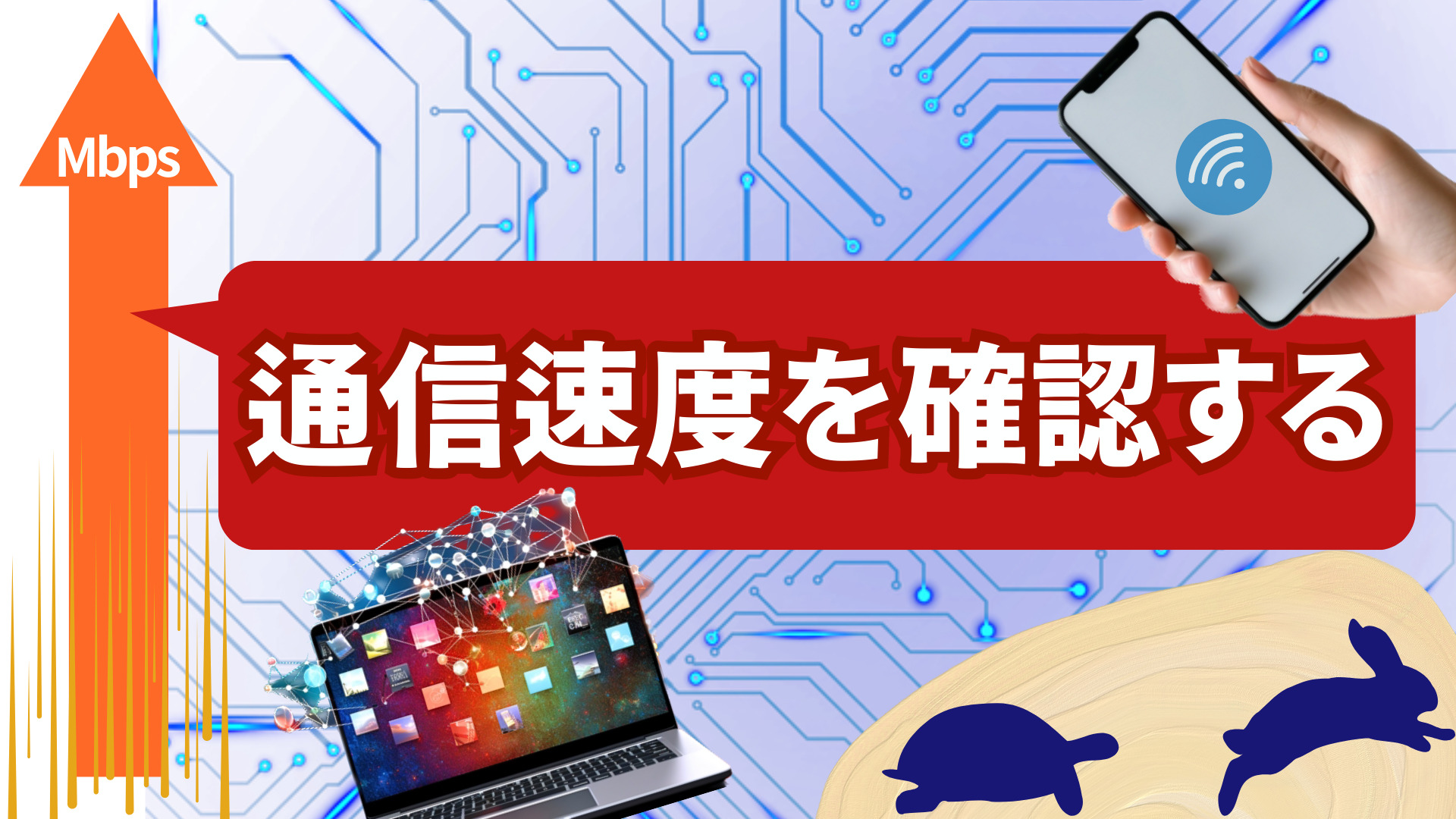 通信速度を確認する