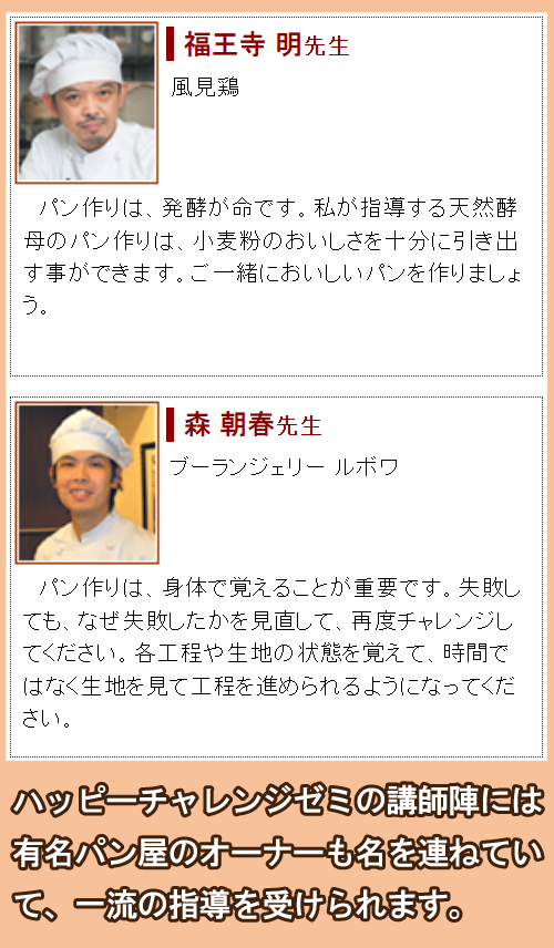 ハッピーチャレンジゼミの講師陣