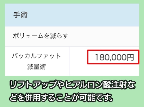 しらさぎ形成クリニックの料金相場