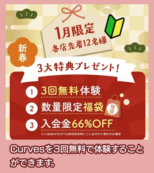 Curvesの無料体験