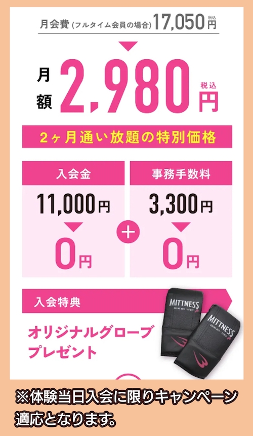 MITTNESSのキャンペーン