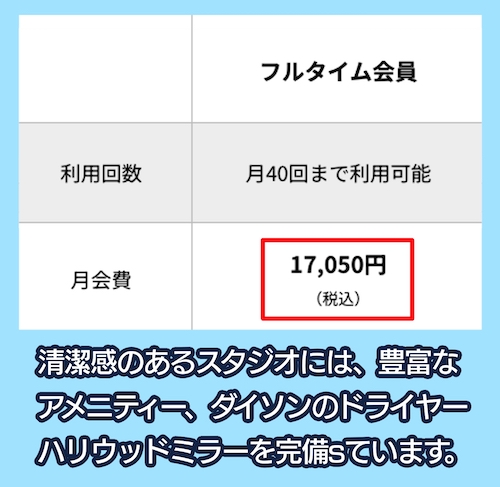ミットネスの料金相場