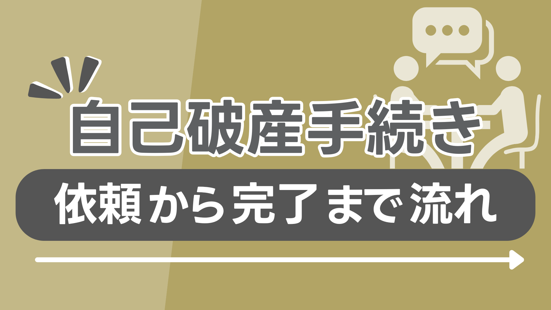 自己破産手続き依頼から完了まで流れ