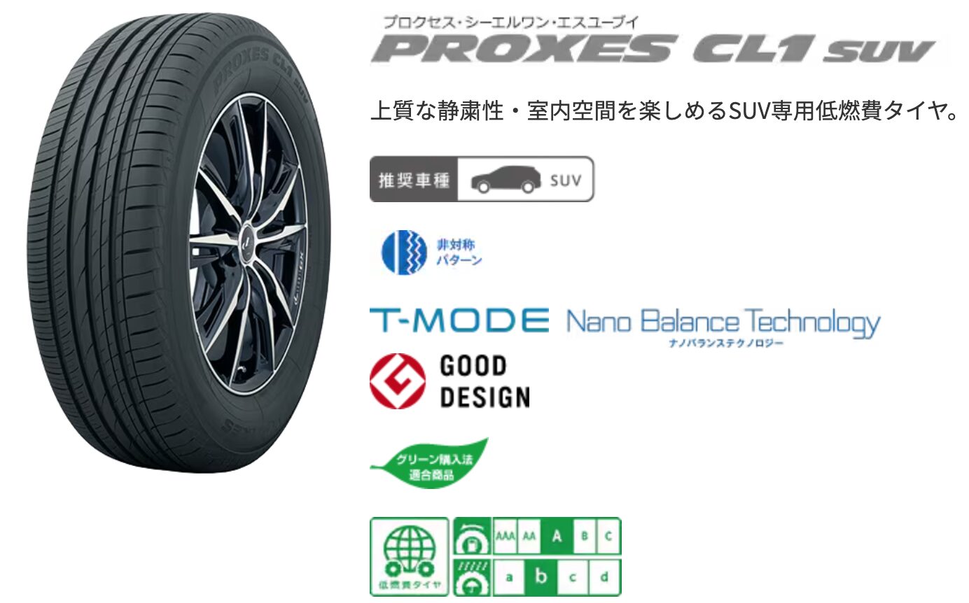 TOYO TIRE「PROXES CL1 SUV」