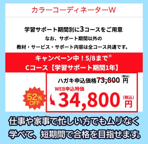 キャリカレの料金相場