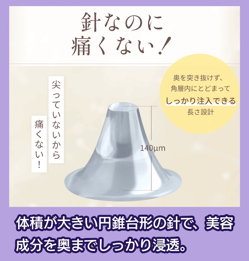 ホリーディア ナイトフォーカスパッチのハリ形状