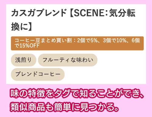ロクメイコーヒー通販サイトの特徴