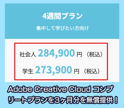 テックアカデミーの料金相場