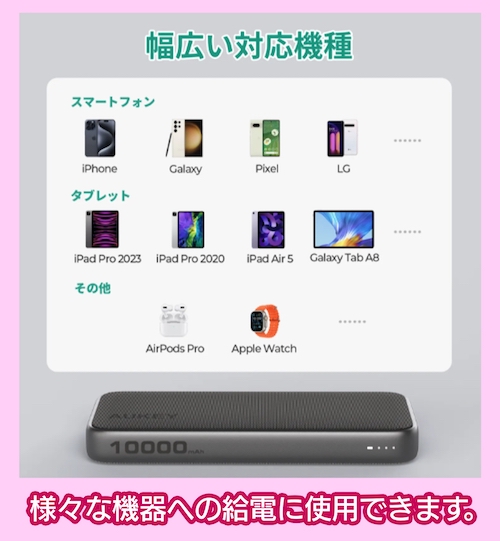 AUKEY「PB-Y46」入出力端子