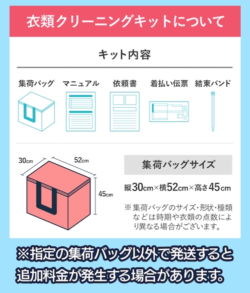 宅配クリーニング専用集荷バッグ