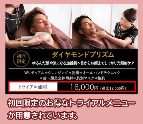 メンズエステティックPMK 初回割引