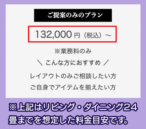 DREAM INTERIORの料金