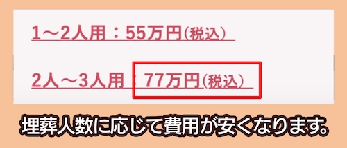 長谷川葬儀の人数割引