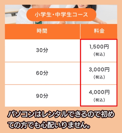 家庭教師のナイトの料金相場