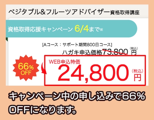 キャリカレ 割引