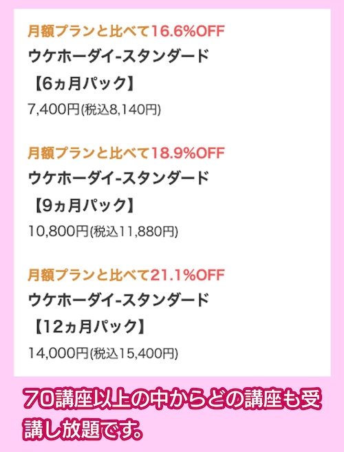 オンスク.JPの一括プラン