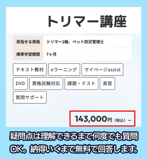 ヒューマンアカデミーの料金相場