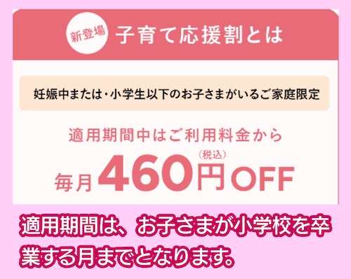 クリクラ 子育て応援割