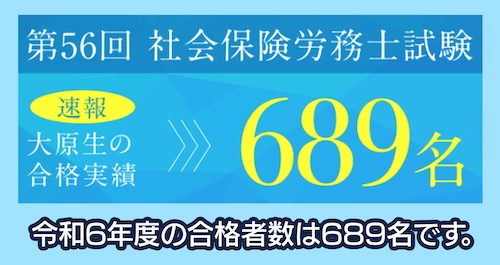 資格の大原 各予備校の合格実績