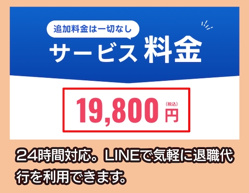 退職代行トリケシの料金相場