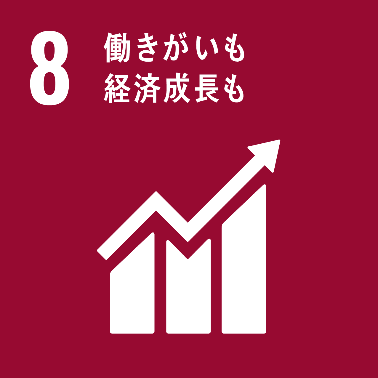 SDGsの目標：働きがいも経済成長も